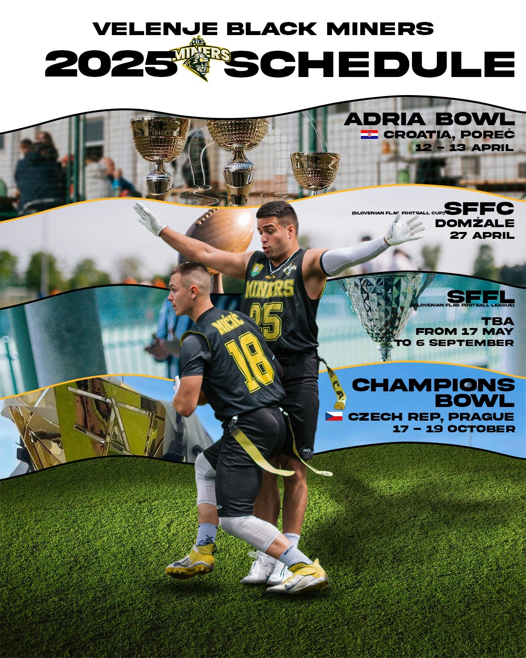 Tekmovalni razpored za sezono 2025 je znan!